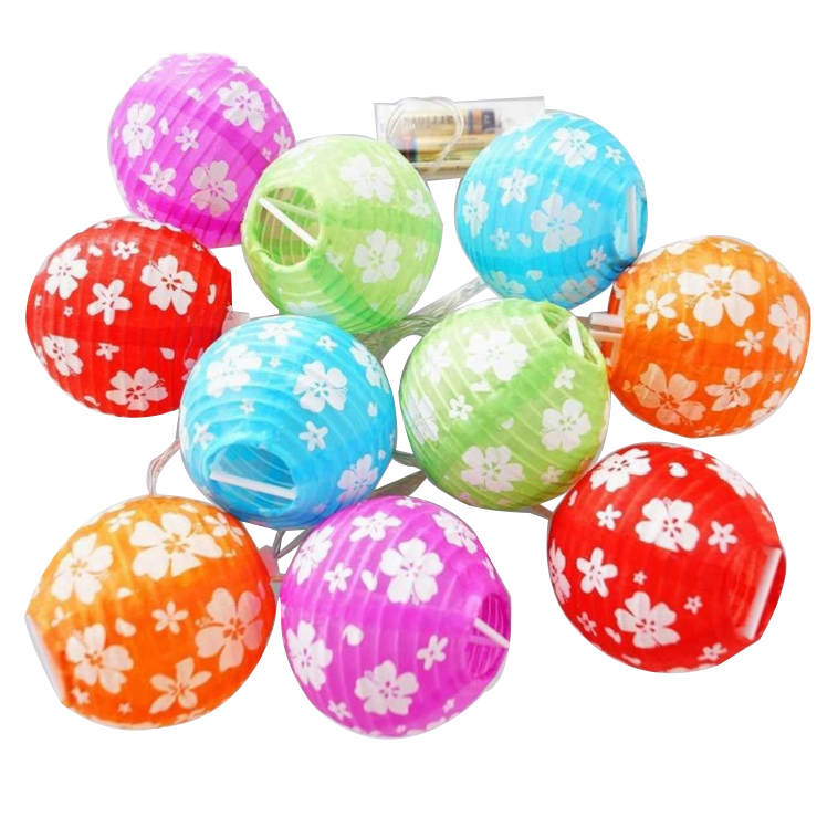 Colorful mercery lantern battery powered decorating led string solar lantern string