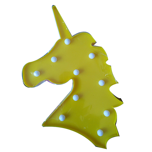 Unicorn head led marquee light