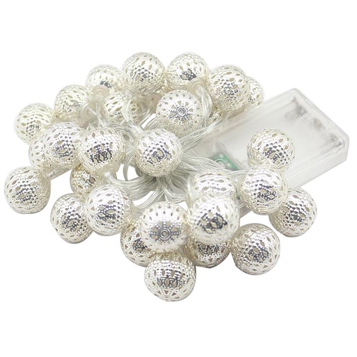 Morocco ball battery powered led string