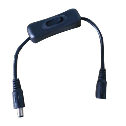 DC extension cable with switch