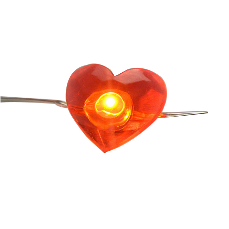 Heart led copper wire fairy string wedding string