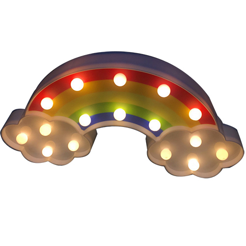 Rainbow led marquee light kids night light