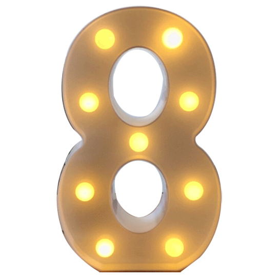 0-9 number light led figure light marquee light