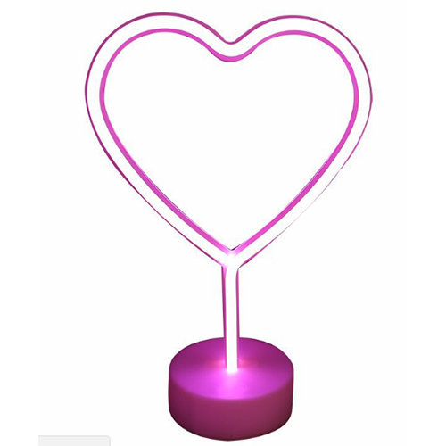 Heart neon light