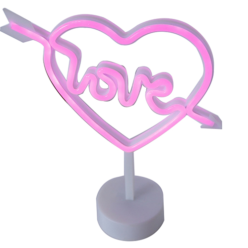 Love heart led neon light wedding decoration