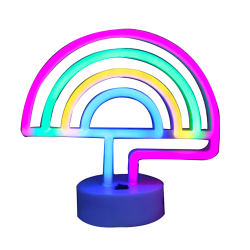 Rainbow led neon light home decor lights