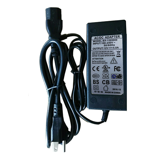 12V 5A 60W UL Power adapter