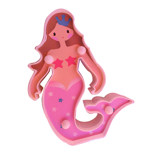 Mermaid led night light children table light