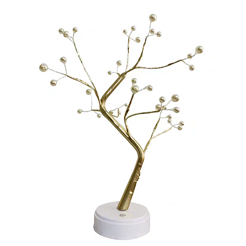 Led pearl table light decorative led shimmer tree
