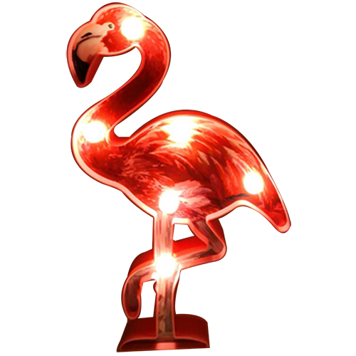 Paint flamingo marquee light