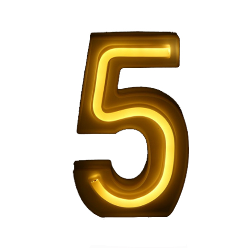 Led neon number lights neon sign numbers
