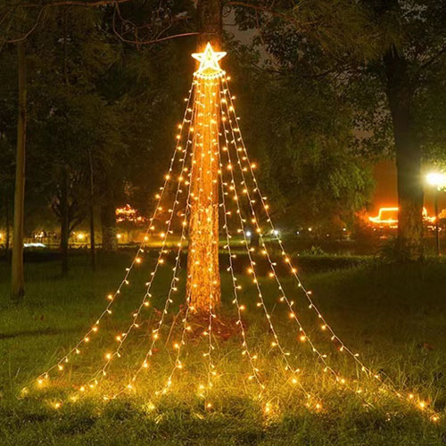 star waterfall lights,curtain string lights,xmas patio decoration