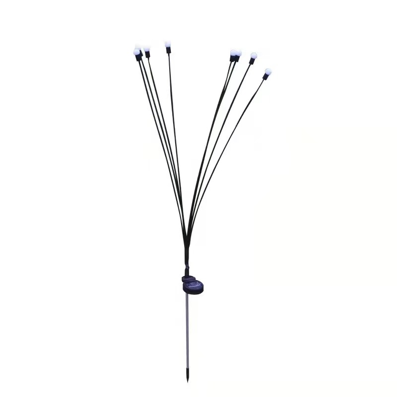 Solar starburst swaying light garden spike lights
