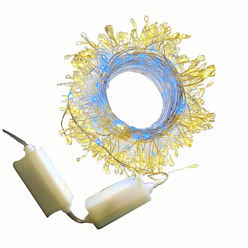 Water flowing led cluster curtain lights