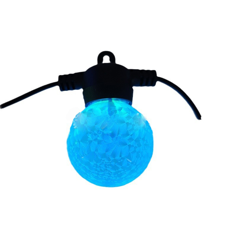 IP65 crack bulb G50 string lights RGB auto color changing