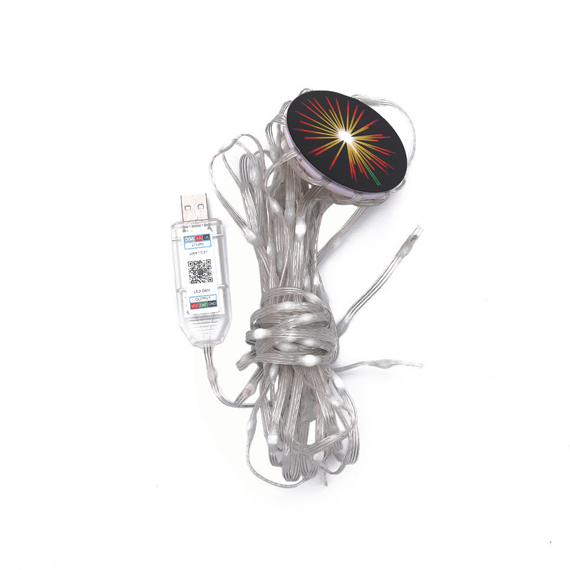 RGBIC PVC Copper wire Firework lights