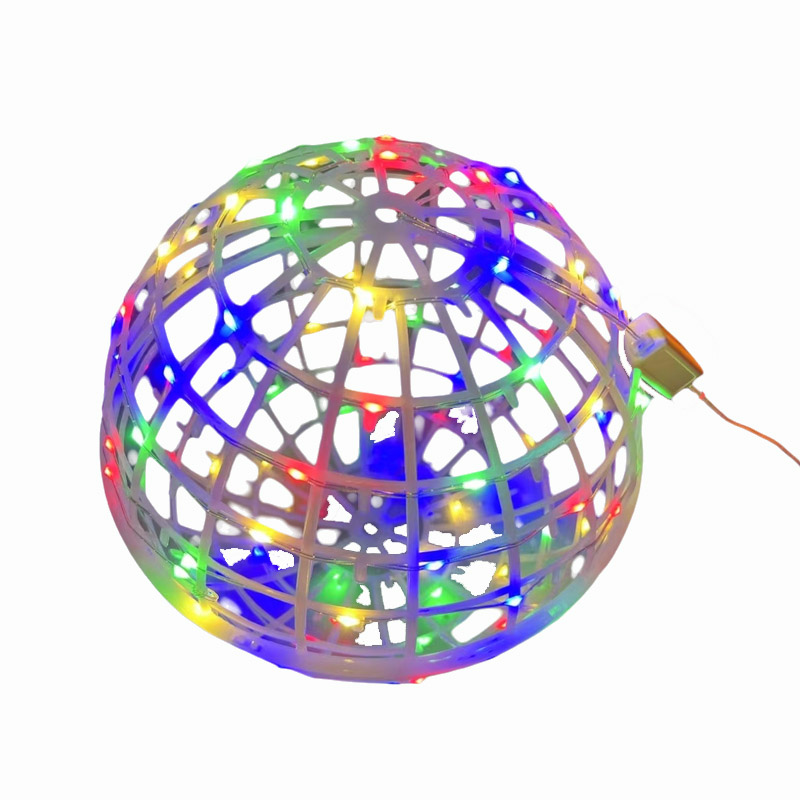 Hanging rattan ball light 