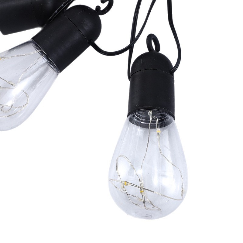 Solar copper wire bulb string lights