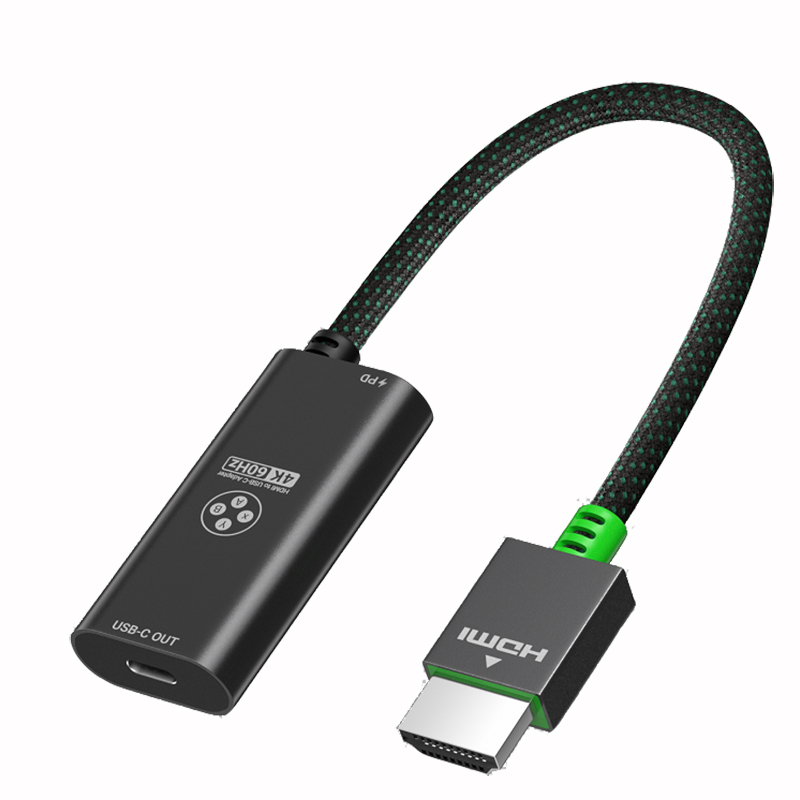 HDMI to USB C adapter with PD 65W
