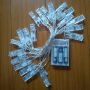Photo clip peg  led string