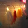 Colorful battery powered feather led fairy lights