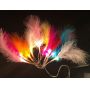 Colorful battery powered feather led fairy lights