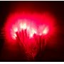 Colorful battery powered feather led fairy lights