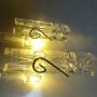 Mini led peg string photo clip battery powered string lights
