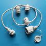Waterproof  E27 socket cable string festoon string lights