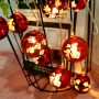 Plated Christmas ball string lights