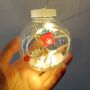 Christmas ball+ring curtain lights