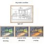 Dimmable light painting frame