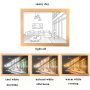 Dimmable light painting frame