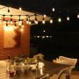 24V S14 T shape string lights adapter or solar powered