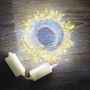 Water flowing led cluster curtain lights