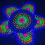 Peacock tail led net lights