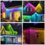 Smart permanent led eaves light