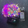 Dual color led solar string lights