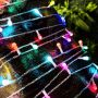 Dual color led solar string lights