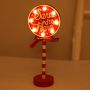 Christmas wooden table light