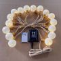 Cotton ball hemp rope string lights