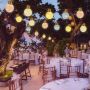 Cotton ball hemp rope string lights