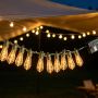 Shape filament led bulb string lights