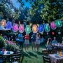 Solar letter bulb string lights