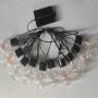 Solar letter bulb string lights