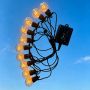 Solar star filament G50 string lights