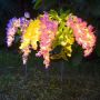Solar floral garden stake lights