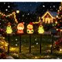 Solar vinyl garden spike lights