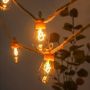 Christmas filament solar hemp rope string lights