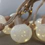 Cotton ball hemp rope string lights